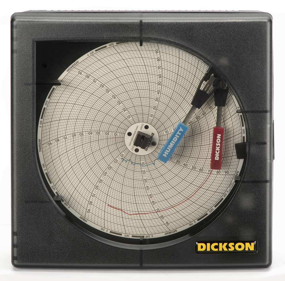 TH621, 6&quot;, 152mm, Temperature, Humidity, Circular, Chart Recorder, Dickson